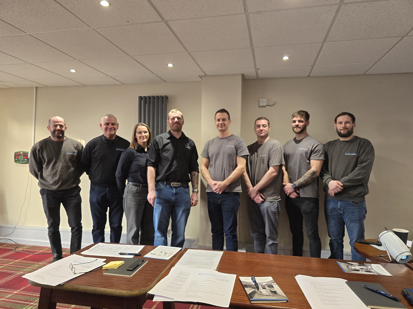 Matthew Clarke with the SmartChoice Dental Construction team
